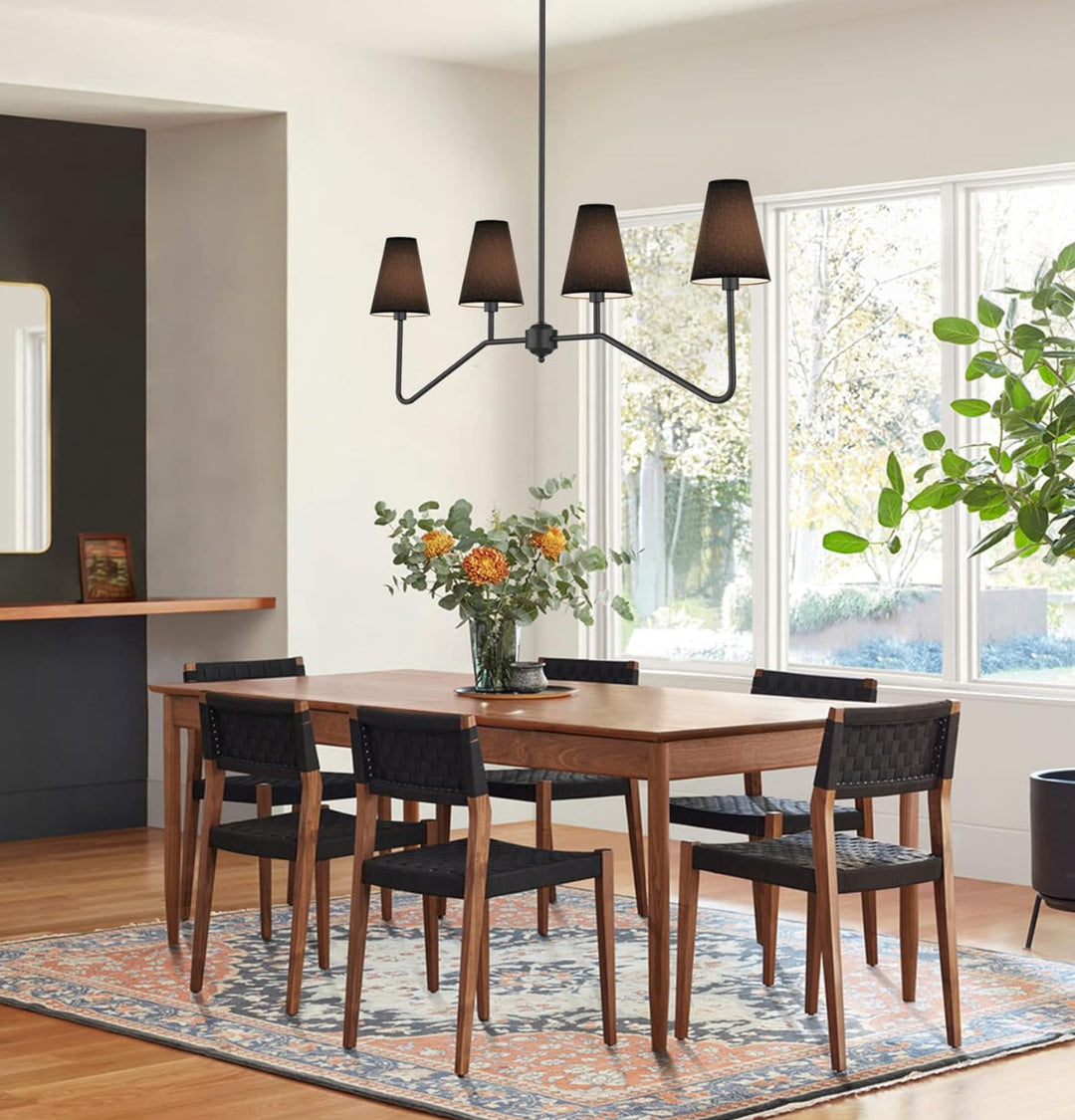 Modern 4-Light Chandelier