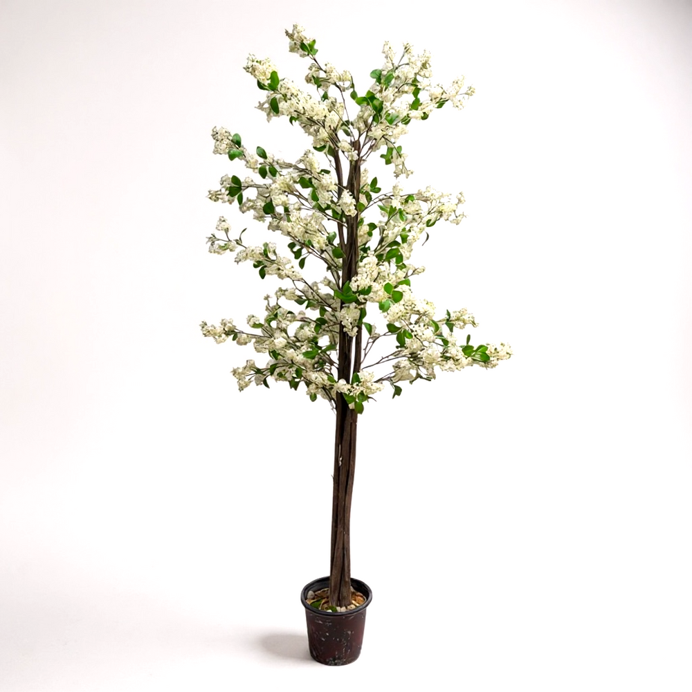 Artificial Blossom Tree - Elegant White Flower Décor