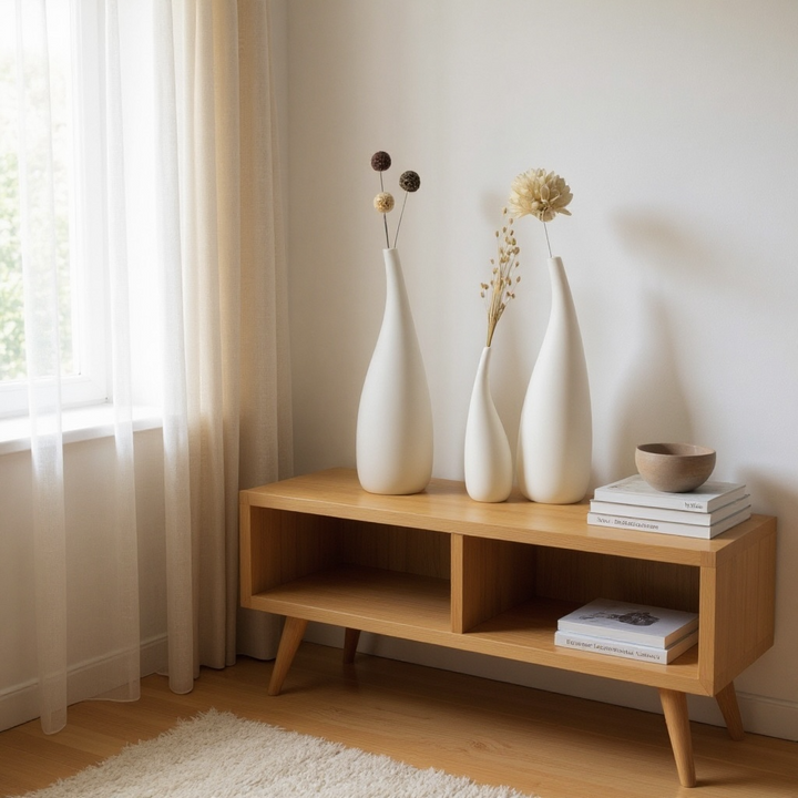 Minimalist Pottery Vase Set