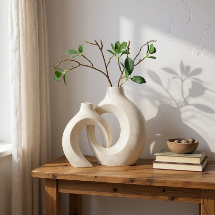 Intertwined Pottery Vase Set