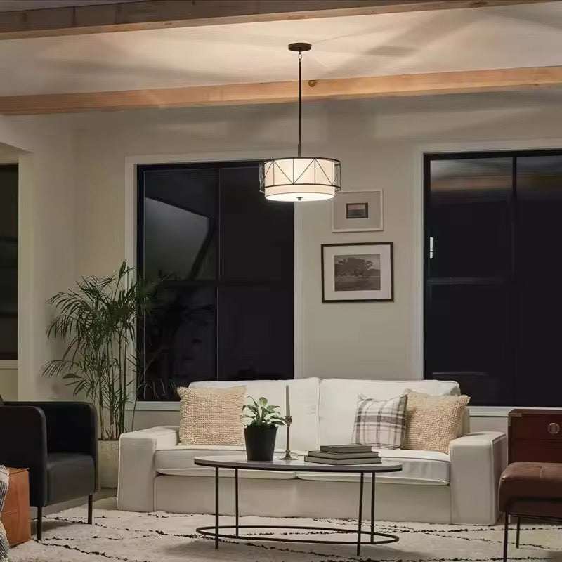 Industrial Drum Chandelier