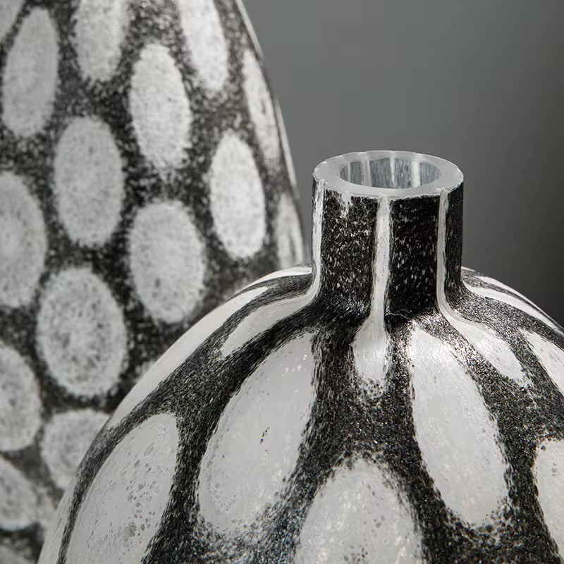 Patterned Ceramic Vase Trio set