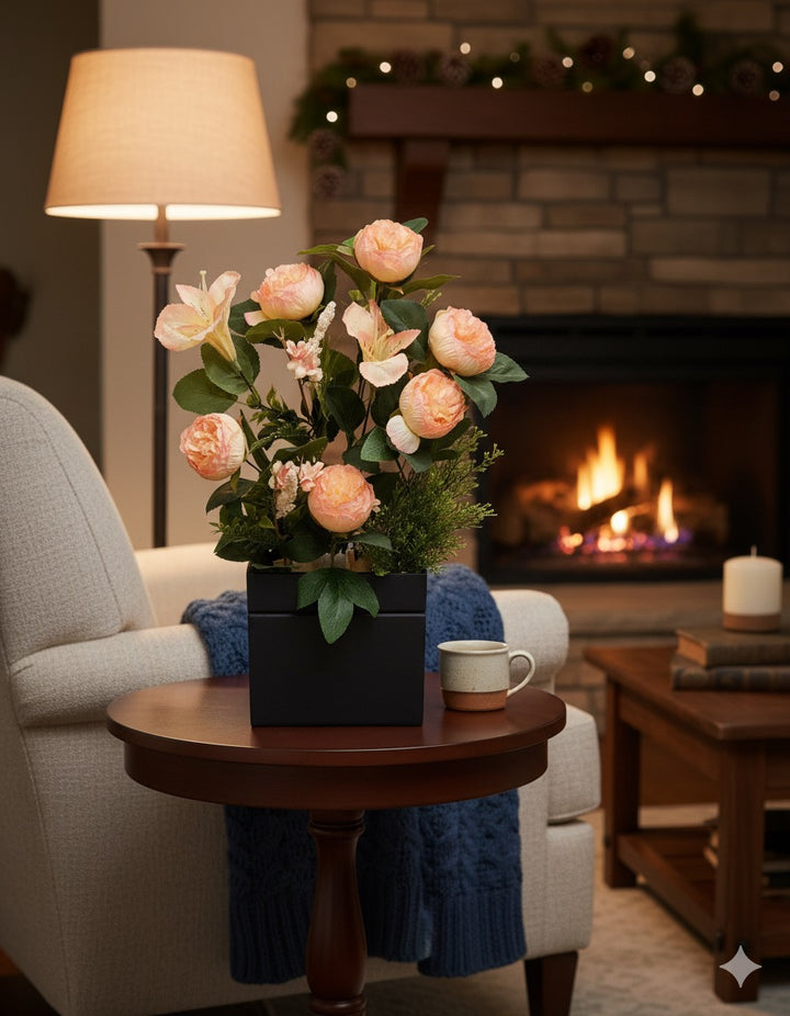 Artificial Peony Arrangement