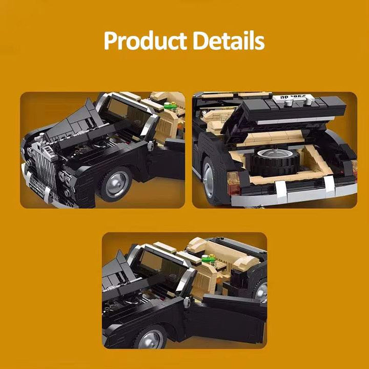 Luxury Black Classic Car Model