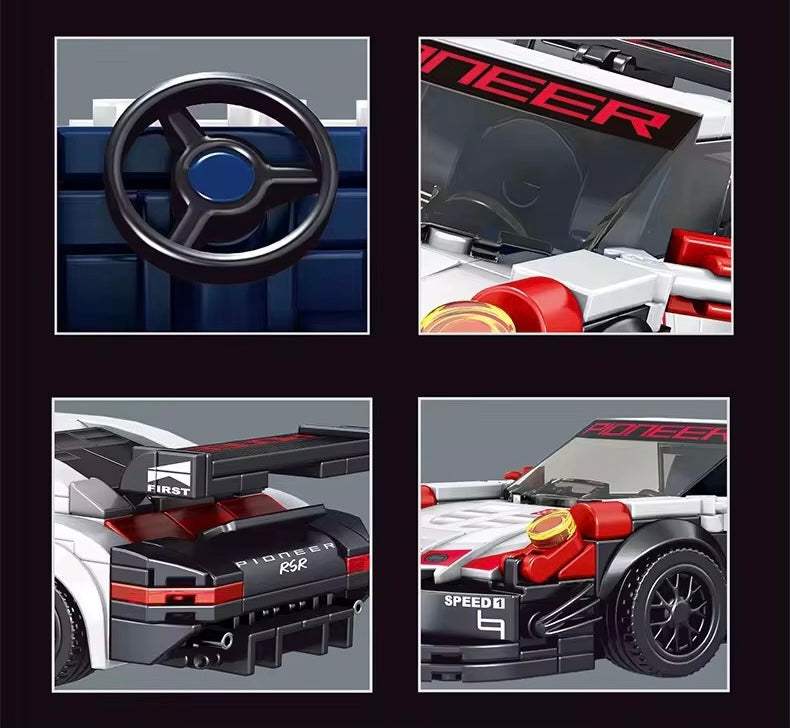 White Sports Model Car