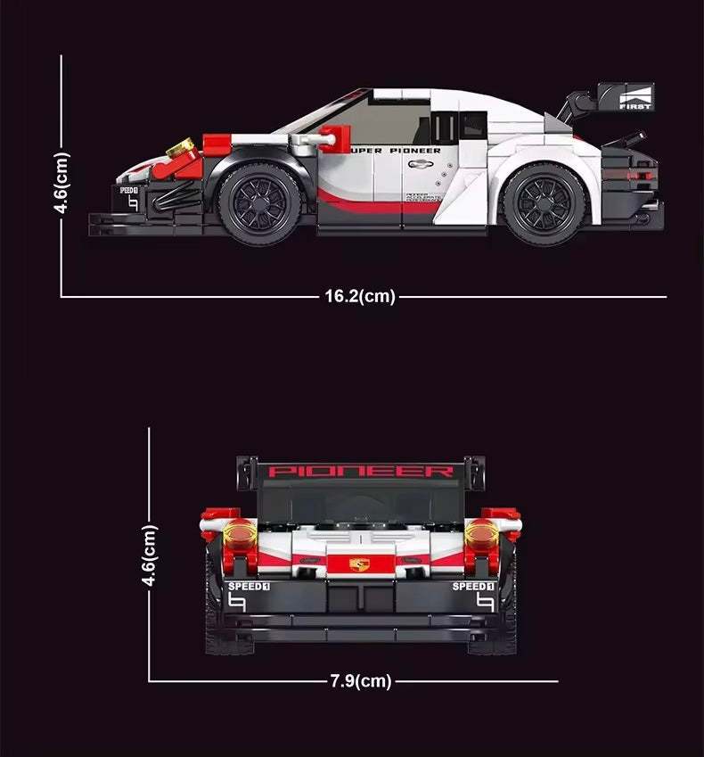 White Sports Model Car