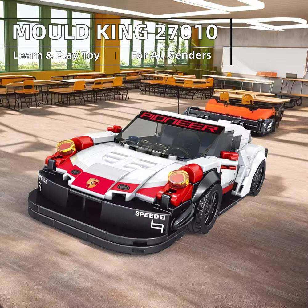 White Sports Model Car