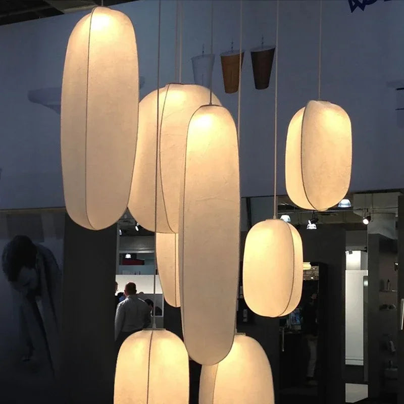 Modern Organic Pendant Light Cluster