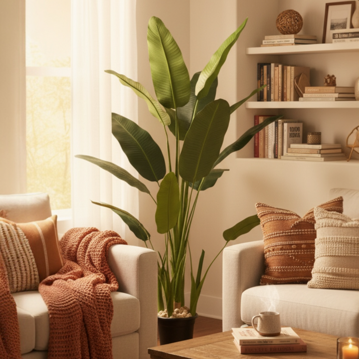 Artificial Banana Leaf Plant