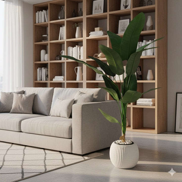 Tall Artificial Banana Leaf Plant