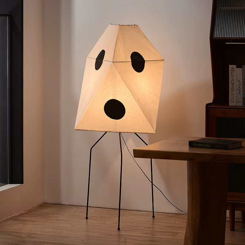 Geometric White Dog Floor Lamp