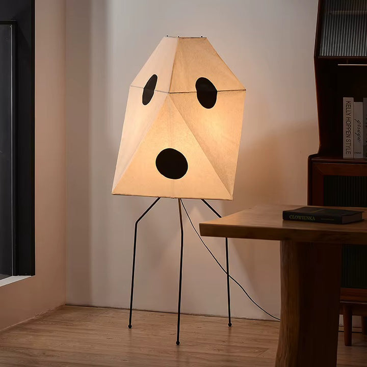 Geometric White Dog Floor Lamp