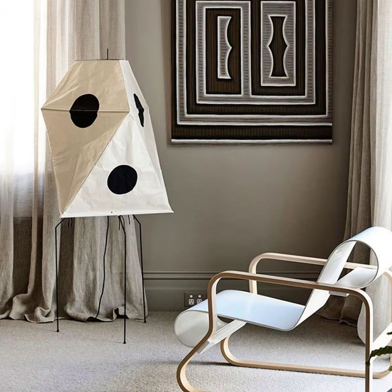 Geometric White Dog Floor Lamp
