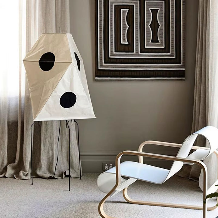 Geometric White Dog Floor Lamp