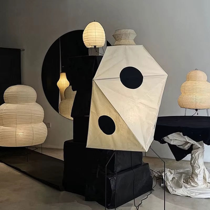 Geometric White Dog Floor Lamp