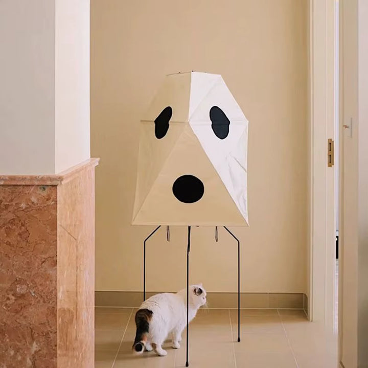 Geometric White Dog Floor Lamp