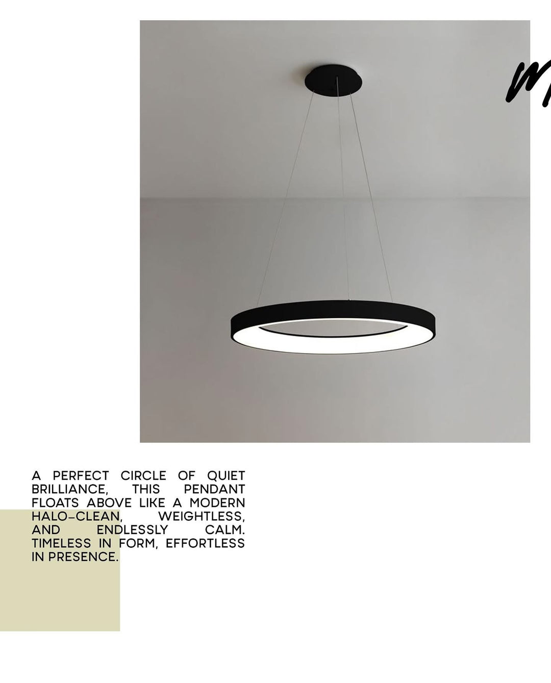Modern Square LED Pendant Light(Tri light)