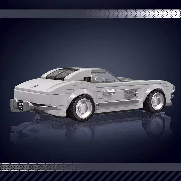Classic Silver Sports Car Model