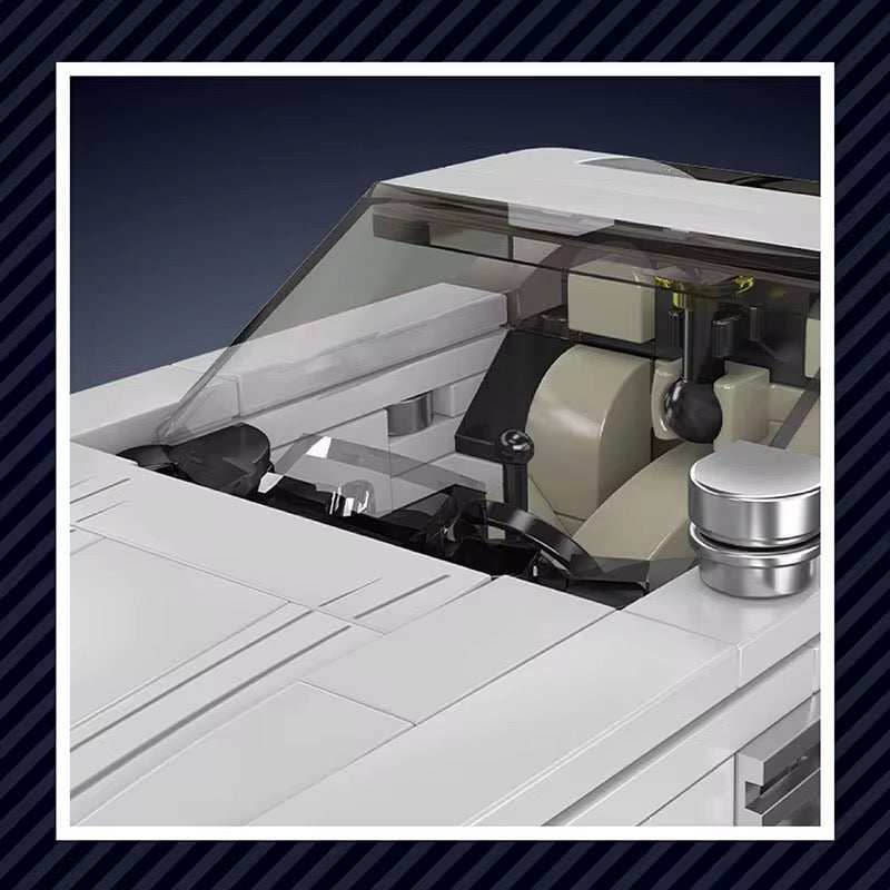 Classic Silver Sports Car Model