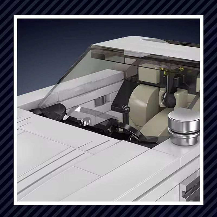 Classic Silver Sports Car Model