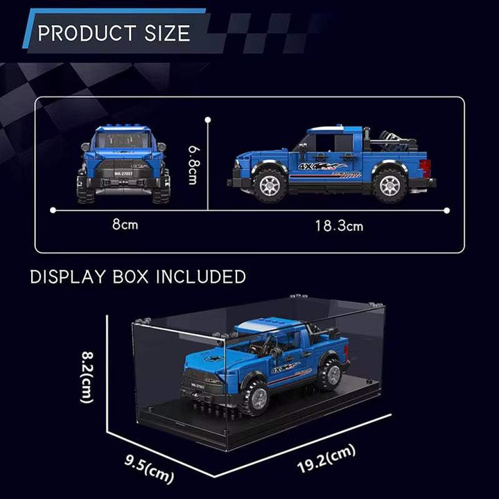 Blue Off-Road Building Block Truck