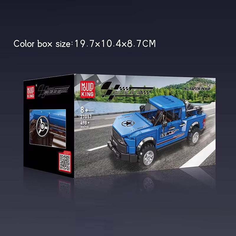 Blue Off-Road Building Block Truck