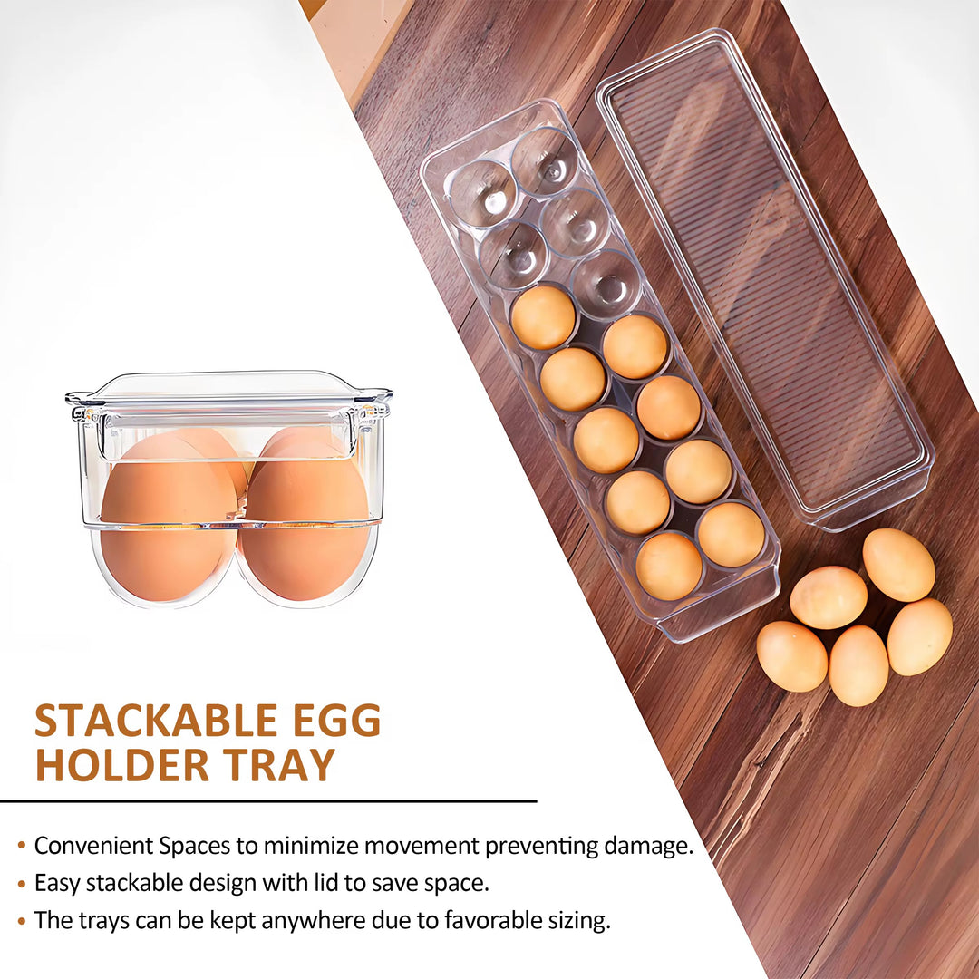 Stackable Refrigerator Egg Organizer