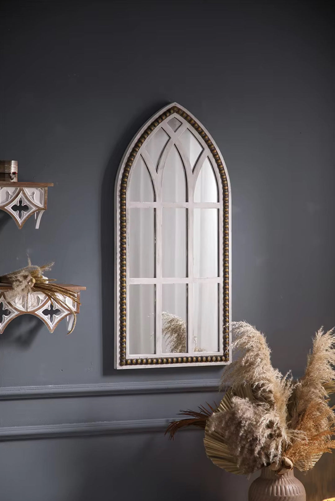 Gothic Arched Window Mirror