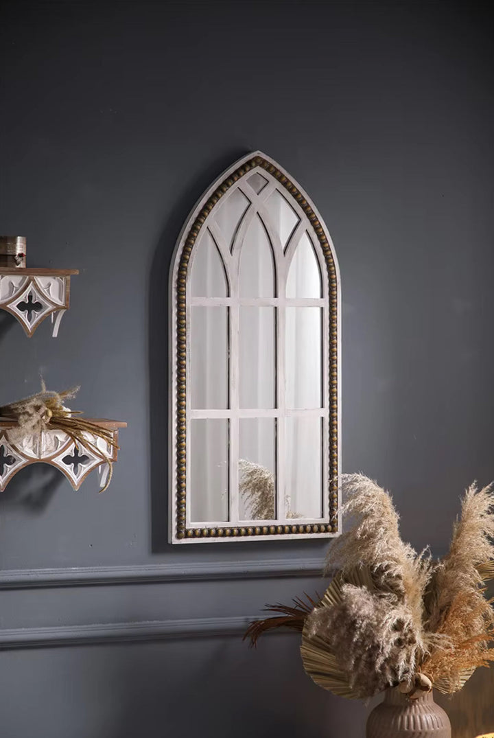Gothic Arched Window Mirror