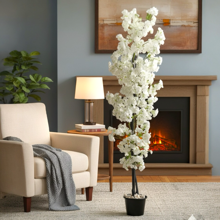 Cherry Blossom Tree - White
