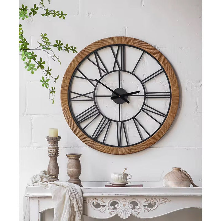 Rustic Roman Numeral Wall Clock