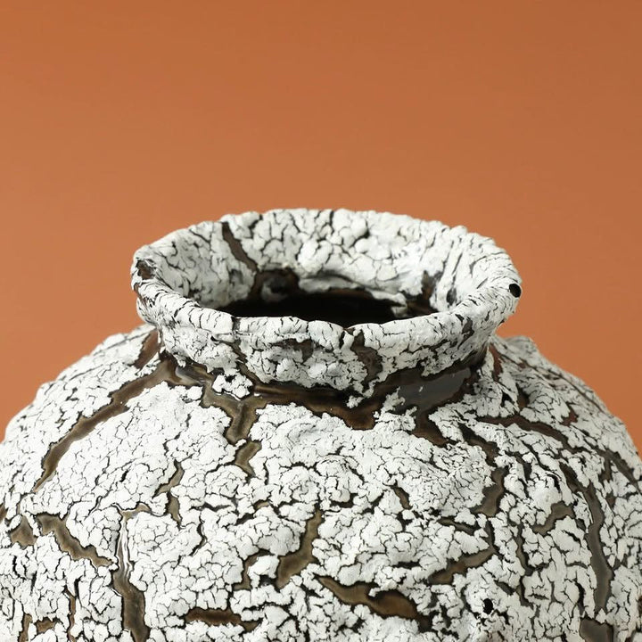 Textured Ceramic Vase Duo