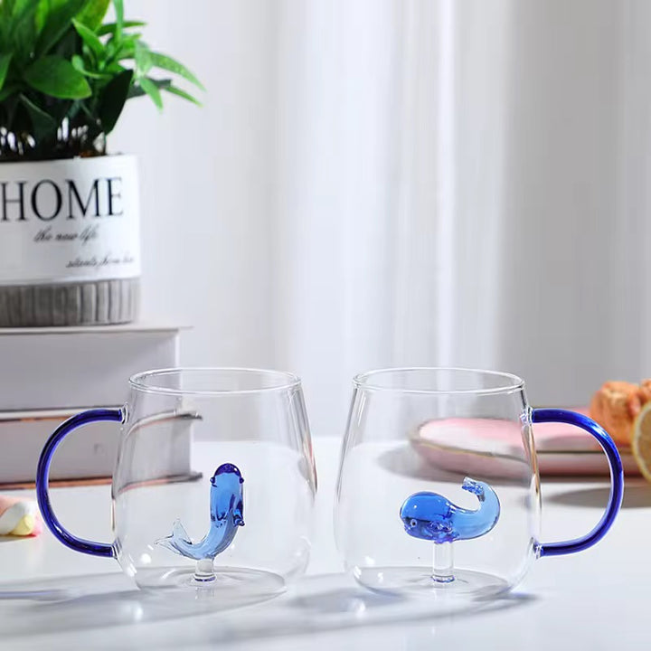 Double Wall Starfish Glass Mug