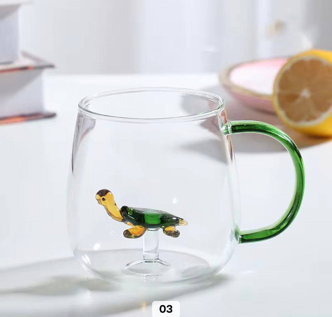 Double Wall Starfish Glass Mug