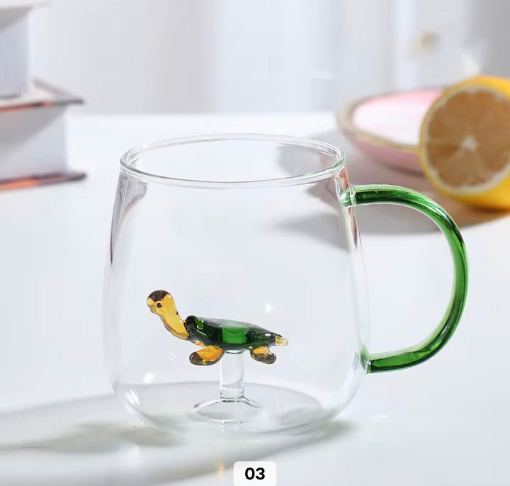 Double Wall Starfish Glass Mug