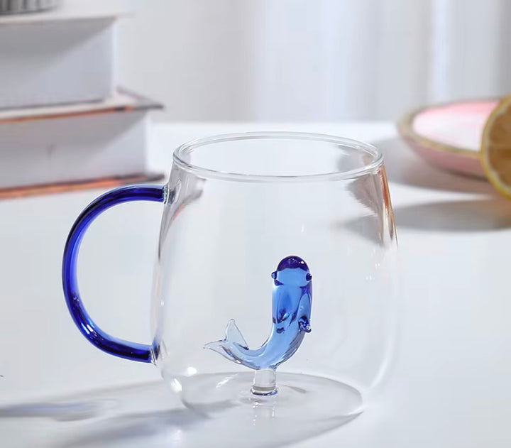 Double Wall Starfish Glass Mug