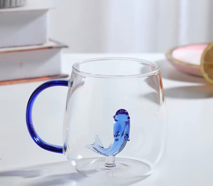 Double Wall Starfish Glass Mug