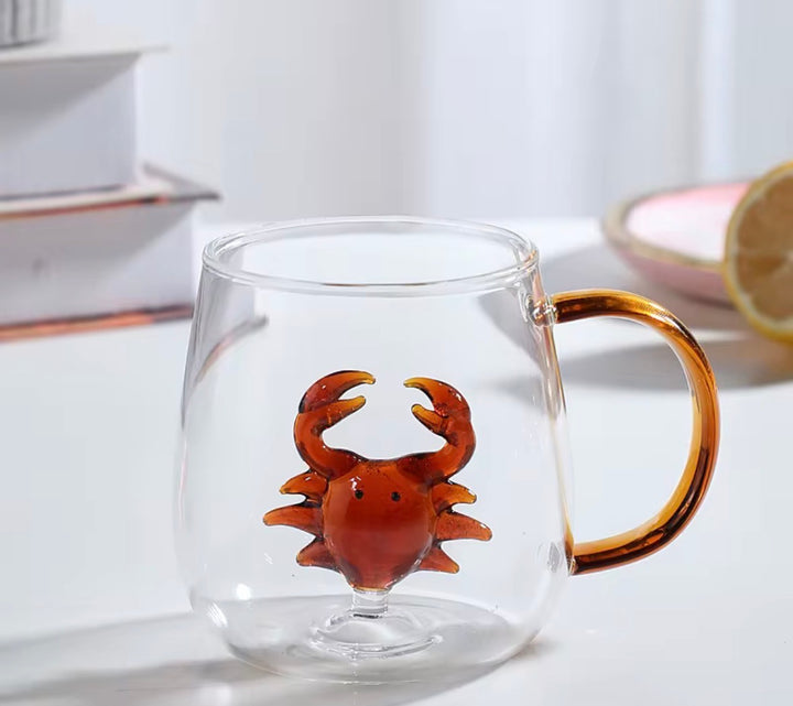 Double Wall Starfish Glass Mug