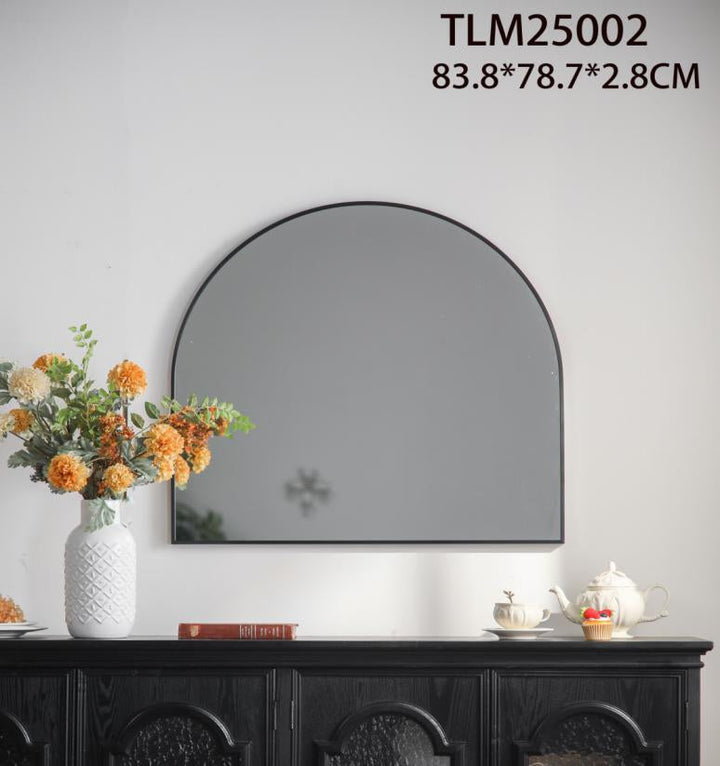 Modern Arch Wall Mirror with Gold Frame