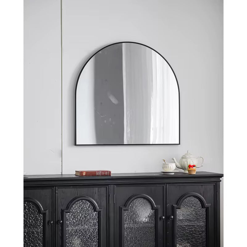 Modern Arch Wall Mirror with Gold Frame