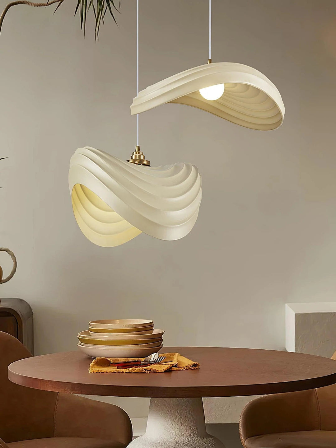 Modern Sculptural Pendant Light