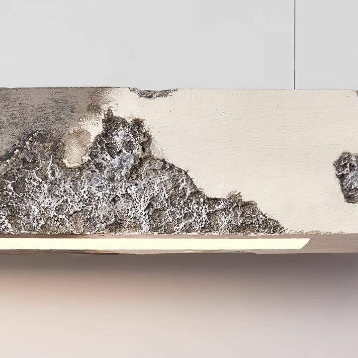 Rustic Concrete Linear Pendant Light