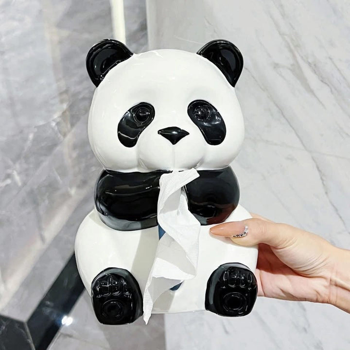 Panda Tissue Holder Sculptures