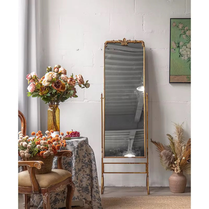 Elegant Gold Standing Mirror