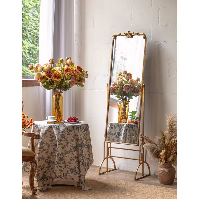 Elegant Gold Standing Mirror