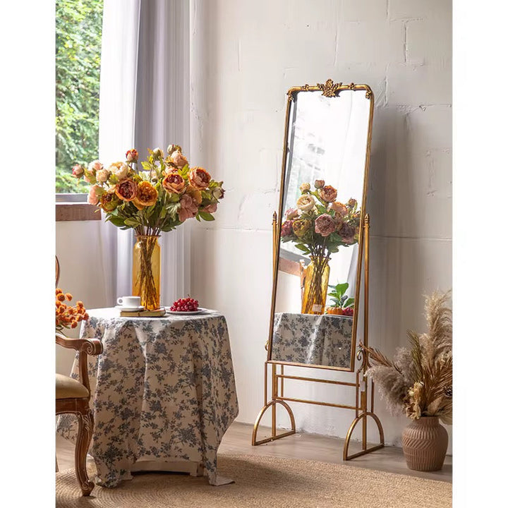 Elegant Gold Standing Mirror