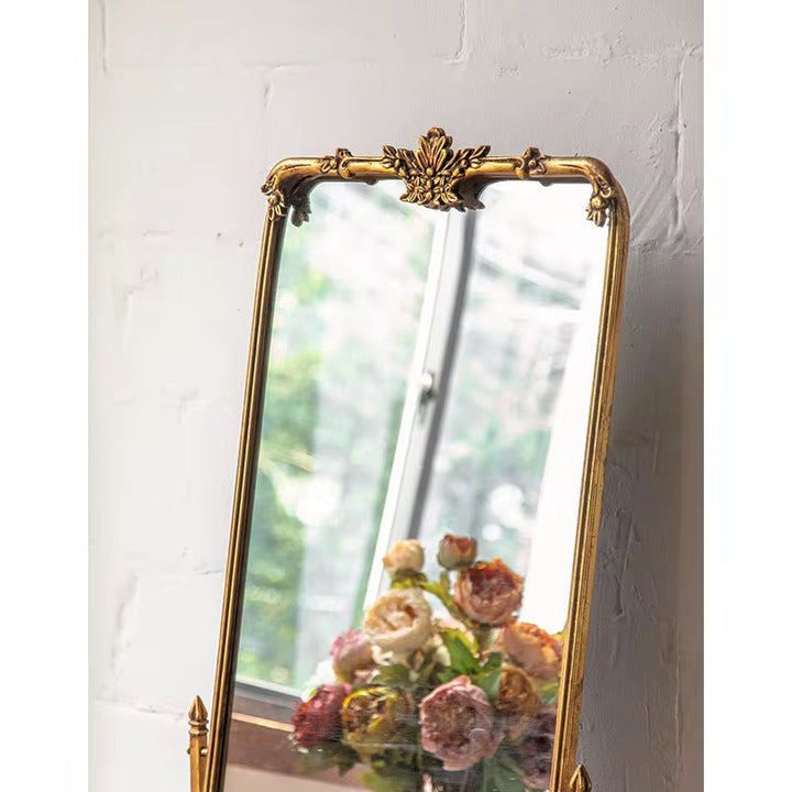 Elegant Gold Standing Mirror