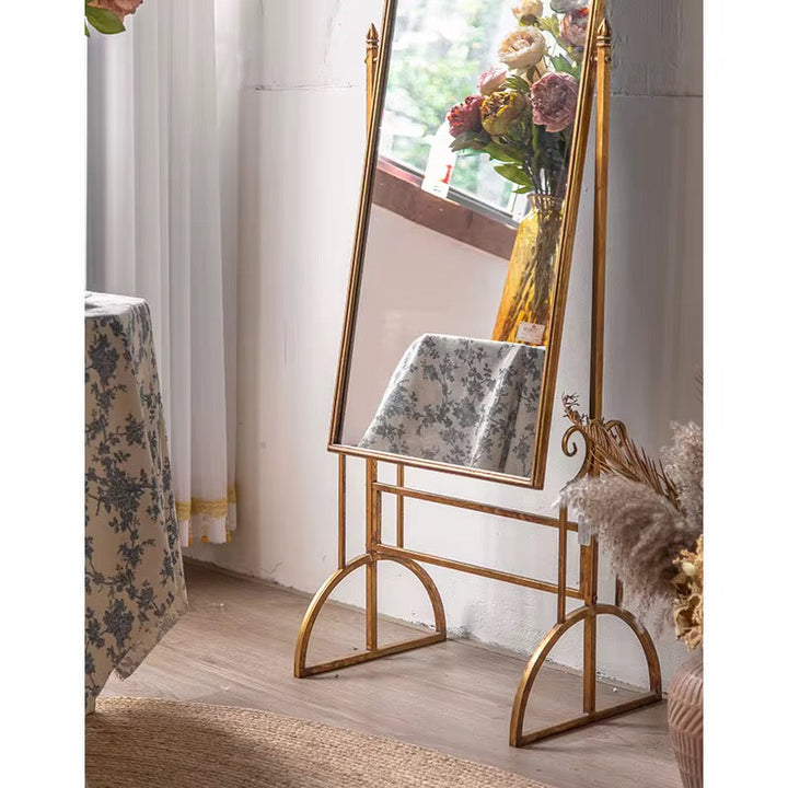 Elegant Gold Standing Mirror