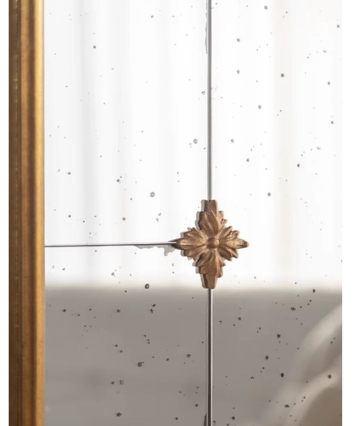 Tall Vintage Floor Mirror with Gold Frame