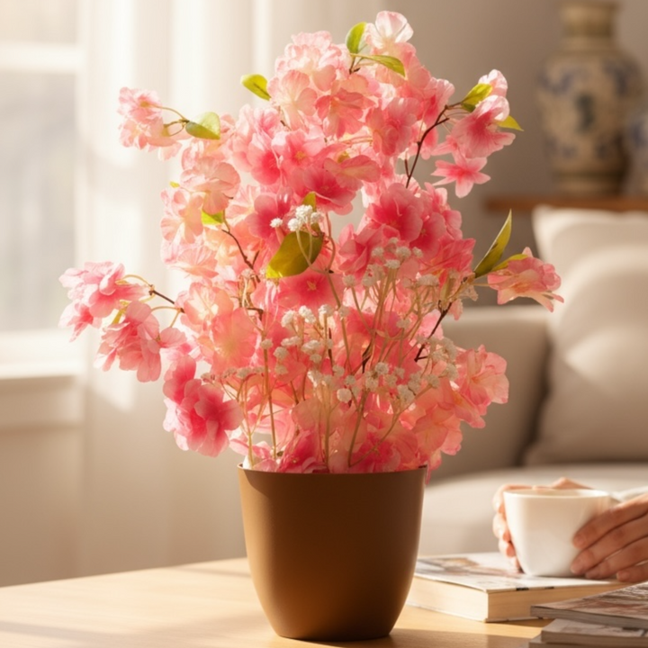 Pink Bloom Artificial Plant